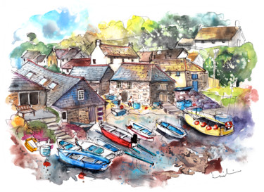 Cadgwidth On Lizard Peninsula 06 绘画 标题为“Cadgwidth On Lizard…” 由Miki De Goodaboom, 原创艺术品, 水粉