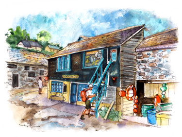 Cadgwith Cove Crab On Lizard Peninsula 绘画 标题为“Cadgwith Cove Crab…” 由Miki De Goodaboom, 原创艺术品, 水粉