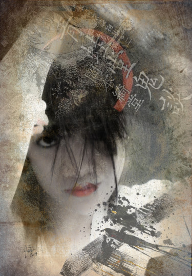 Photographie intitulée "RED SOYOU" par Mata, Œuvre d'art originale, Photos
