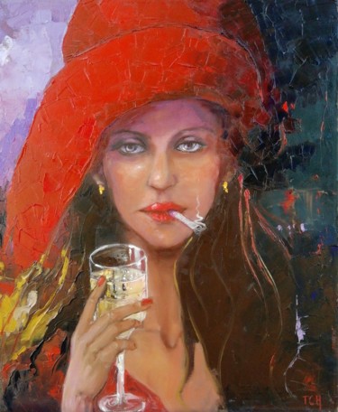 Peinture intitulée "Ida" par Lidia Tchoumakova, Œuvre d'art originale, Huile