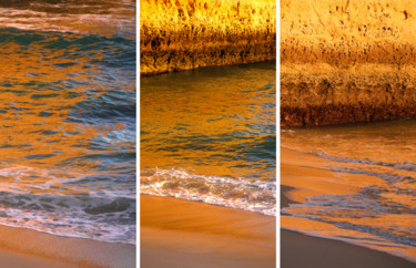 Photography titled "triptyque sans titre" by Gilles Mével, Original Artwork, Non Manipulated Photography Mounted on Aluminium