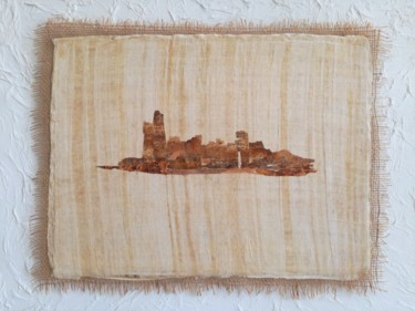Peinture intitulée "Ecorce fibrée" par Martine Capdeville-Lacomme, Œuvre d'art originale