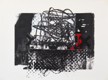 Printmaking titled "MEMORY SCAPE 1006" by Phil Constable, Original Artwork, Screenprinting