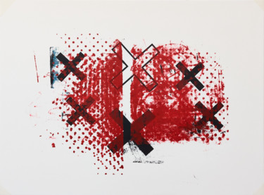 Printmaking titled "MEMORY SCAPE 1010" by Phil Constable, Original Artwork, Screenprinting