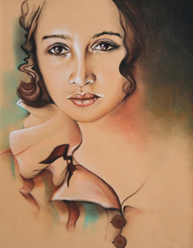 Dessin intitulée "Douceur" par Bernard Domange, Œuvre d'art originale, Crayon