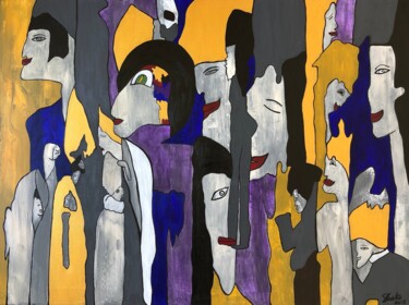 「Hallucination II」というタイトルの絵画 Sidelma Castroによって, オリジナルのアートワーク, アクリル