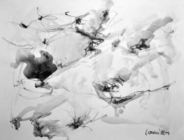Schilderij getiteld "0113" door Peppeluciani, Origineel Kunstwerk, Grafiet