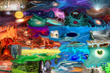 La symphonie planétaire du Bonheur.jpg Digital Arts titled "La symphonie planét…" by Coco Sicart, Original Artwork, 2D Digital Work