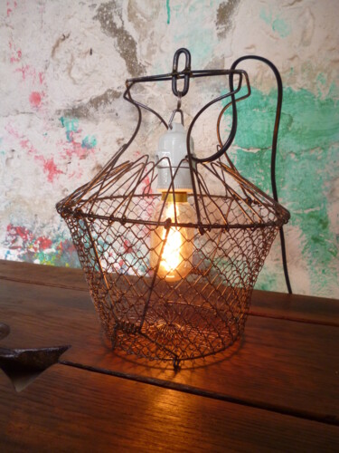 Design intitulée "LA SALADIERE" par Leferailleur02, Œuvre d'art originale, Luminaire