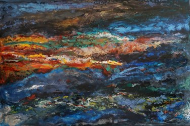 Peinture intitulée "Osmose" par Hkine, Œuvre d'art originale, Acrylique