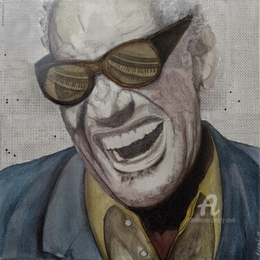 图画 标题为“Ray Charles” 由Yannick Civel, 原创艺术品, 标记