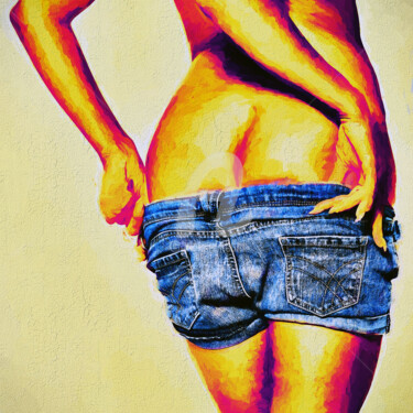 数字艺术 标题为“jeans.jpg” 由Tobias Ginski, 原创艺术品, 数字油画