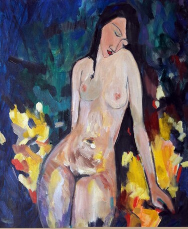 Peinture intitulée "Cusp - Pose de Amad…" par Christopher Walker, Œuvre d'art originale, Huile Monté sur Châssis en bois