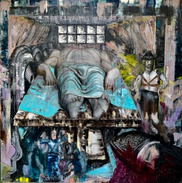 绘画 标题为“The Judgment of Gol…” 由Vladimir Paun-Vrapciu, 原创艺术品, 油