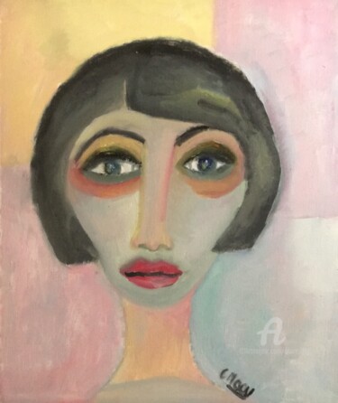 Peinture intitulée ""Rite de la terre"" par Claire Marie Gay, Œuvre d'art originale, Huile Monté sur Panneau de bois