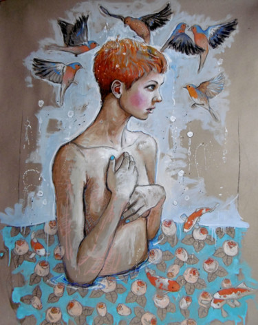 Peinture intitulée "..." par Catherine Cornec, Œuvre d'art originale