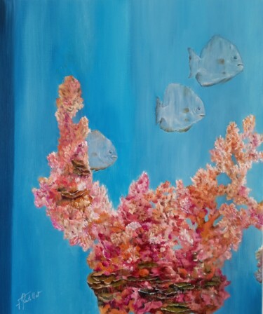Peinture intitulée "Balade, parmi le co…" par Françoise Rutillet, Œuvre d'art originale, Huile