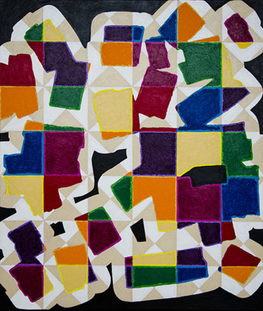 Peinture intitulée "A04 - CONVECTIONS" par Claude Le Roy, Œuvre d'art originale, Acrylique Monté sur Châssis en bois
