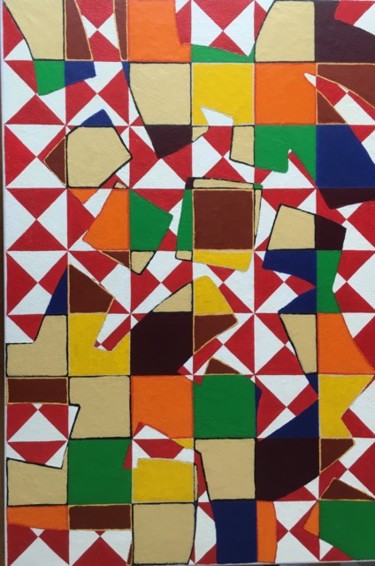 Peinture intitulée "A05 - CONVECTIONS" par Claude Le Roy, Œuvre d'art originale, Acrylique Monté sur Châssis en bois