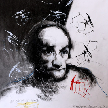 ARTAUD variation 2019 planche 10 Drawing titled "ARTAUD variation 20…" by Patrick Santus, Original Artwork, Charcoal
