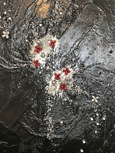 제목이 "Les corons"인 미술작품 Cathy Claudio로, 원작, 아크릴 나무 들것 프레임에 장착됨