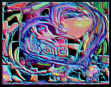 " Craizy love" Arts numériques intitulée "" Craizy love"" par Jess Wayar, Œuvre d'art originale