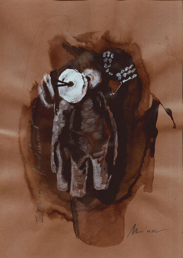 Peinture intitulée "sentir" par Anne-Michelle Vrillet (Mina), Œuvre d'art originale, Acrylique