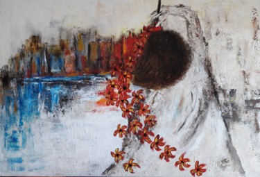 DESSINER SON REVE Peinture intitulée "DESSINER SON REVE" par Christiane Guerry, Œuvre d'art originale, Acrylique Monté sur Carton