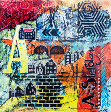 Painting titled "Art Amsterdam" by Ariadna De Raadt, Original Artwork, Acrylic