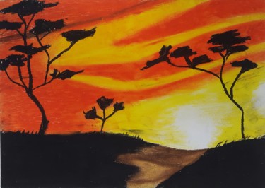 Painting titled "20190708-120126-2.j…" by Lucky Pemba, Original Artwork, Pastel