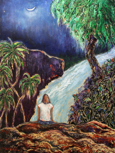 Peinture intitulée "Retour aux sources" par Véronique Wibaux, Œuvre d'art originale, Acrylique