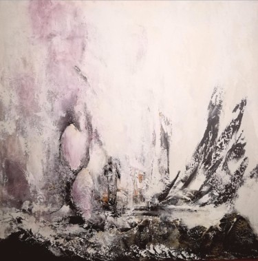 Painting titled "Gardienne des légen…" by Cat, Original Artwork, Acrylic Mounted on Wood Stretcher frame