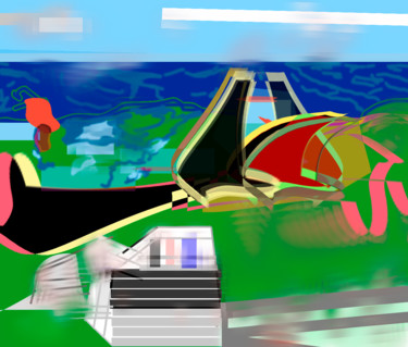 Arte digital titulada "praia do Camilo.jpg" por Decolorado, Obra de arte original, Trabajo Digital 2D Montado en Otro panel…