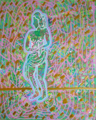 Peinture intitulée "Et puis un jour tu…" par Aude Peris, Œuvre d'art originale, Acrylique Monté sur Châssis en bois