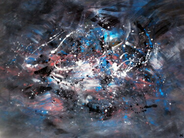 Pétillance (Sparkle) - Abstraction - Abstract Art -Tons gris 제목이 "Pétillance (Sparkle…"인 미술작품 Davidian Gotis Abstraction Abstraite로, 원작, 아크릴