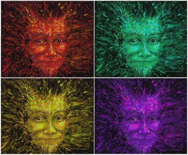 Digital Arts titled "Autoportrait en Fau…" by Henri Eisenberg, Original Artwork, 2D Digital Work