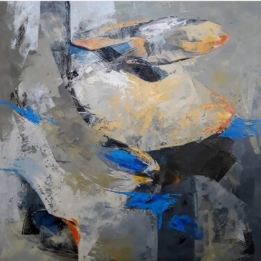 Painting titled "il vento" by Nora Nikolova Ficcadenti (Yaneva), Original Artwork, Acrylic