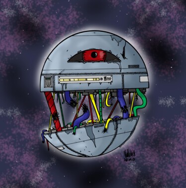 Digital Arts titled "Something In Space" by Horb, Original Artwork, Digital Painting