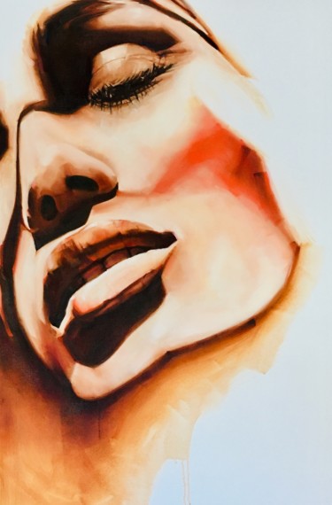 Schilderij getiteld "Workship the Sun.jp…" door Inge Coolen, Origineel Kunstwerk, Olie