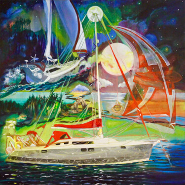 Painting titled "My Heart is an Ench…" by Fraser Maciver (1960 - 2019), Original Artwork, Oil
