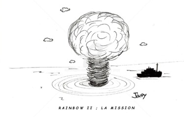 Dessin intitulée "RAINBOW 2. LA MISSI…" par Jean-Marc Philippe (Jimpy), Œuvre d'art originale, Marqueur