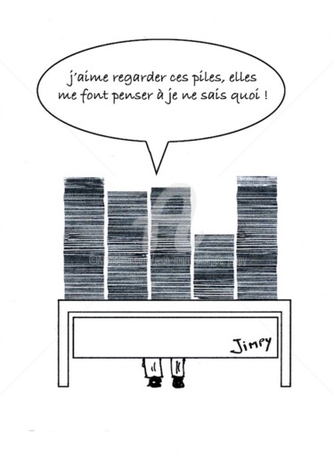 Dessin intitulée "LES TOURS" par Jean-Marc Philippe (Jimpy), Œuvre d'art originale, Marqueur