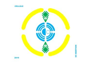 Arts numériques intitulée "CELLULE" par Etienne Frouin (E9 Inertion), Œuvre d'art originale, Peinture numérique