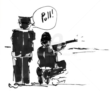 Dessin intitulée "PULL" par Jean-Marc Philippe (Jimpy), Œuvre d'art originale, Marqueur
