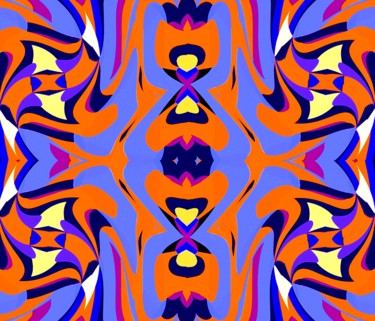 Digital Arts titled "Totem-iii" by Peter Jalesh, Original Artwork, Digital Painting
