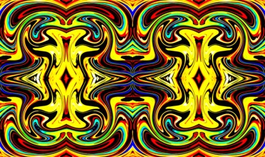 Digital Arts titled "Native rug motive" by Peter Jalesh, Original Artwork, Digital Painting