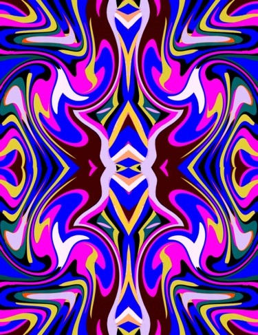 Digital Arts titled "Double shades" by Peter Jalesh, Original Artwork, Digital Painting