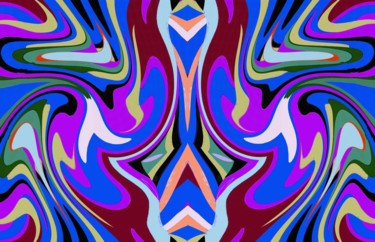 Digital Arts titled "Glossy wings" by Peter Jalesh, Original Artwork, Digital Painting