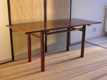 Design intitulée "Table Vague" par Roger Fisset, Œuvre d'art originale, Meuble