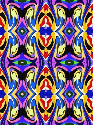 Digital Arts titled "A monastery tapestry" by Peter Jalesh, Original Artwork, Digital Painting